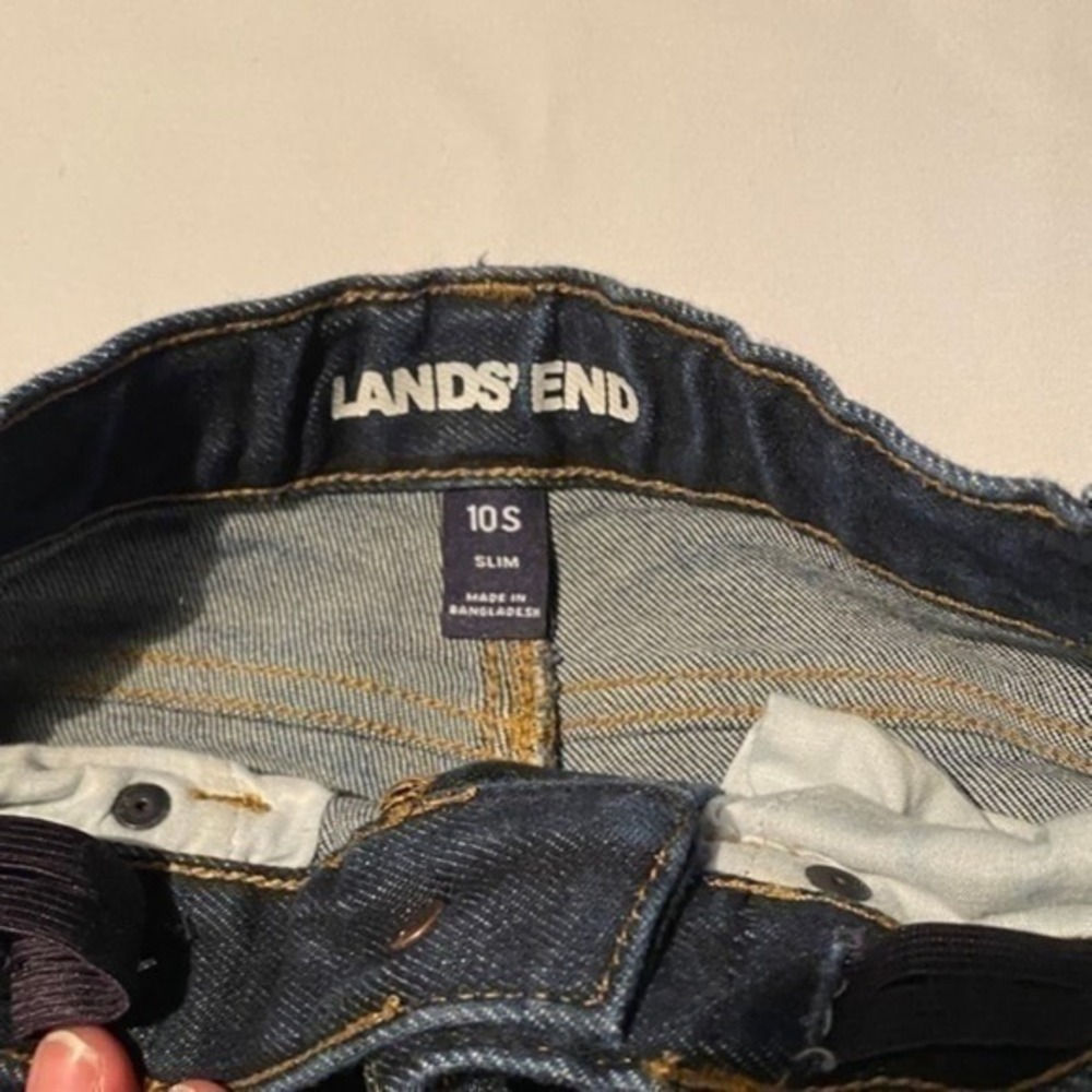 Lands End Dark Wash‎ Jeans Size 10S